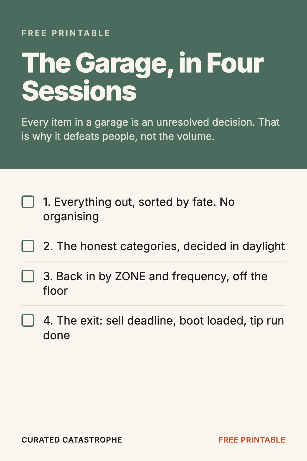 The Garage, in Four Sessions