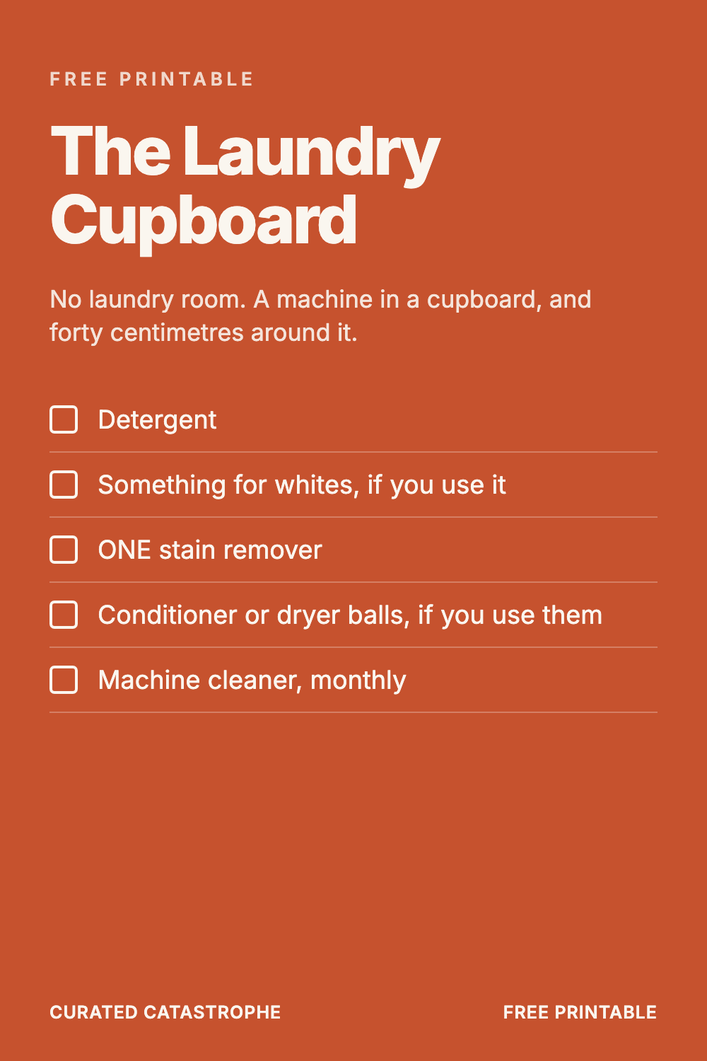 The Laundry Cupboard