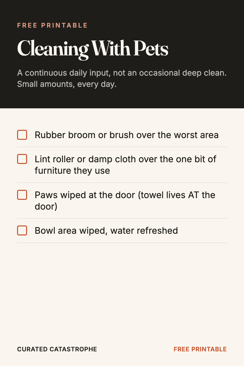 Cleaning With Pets