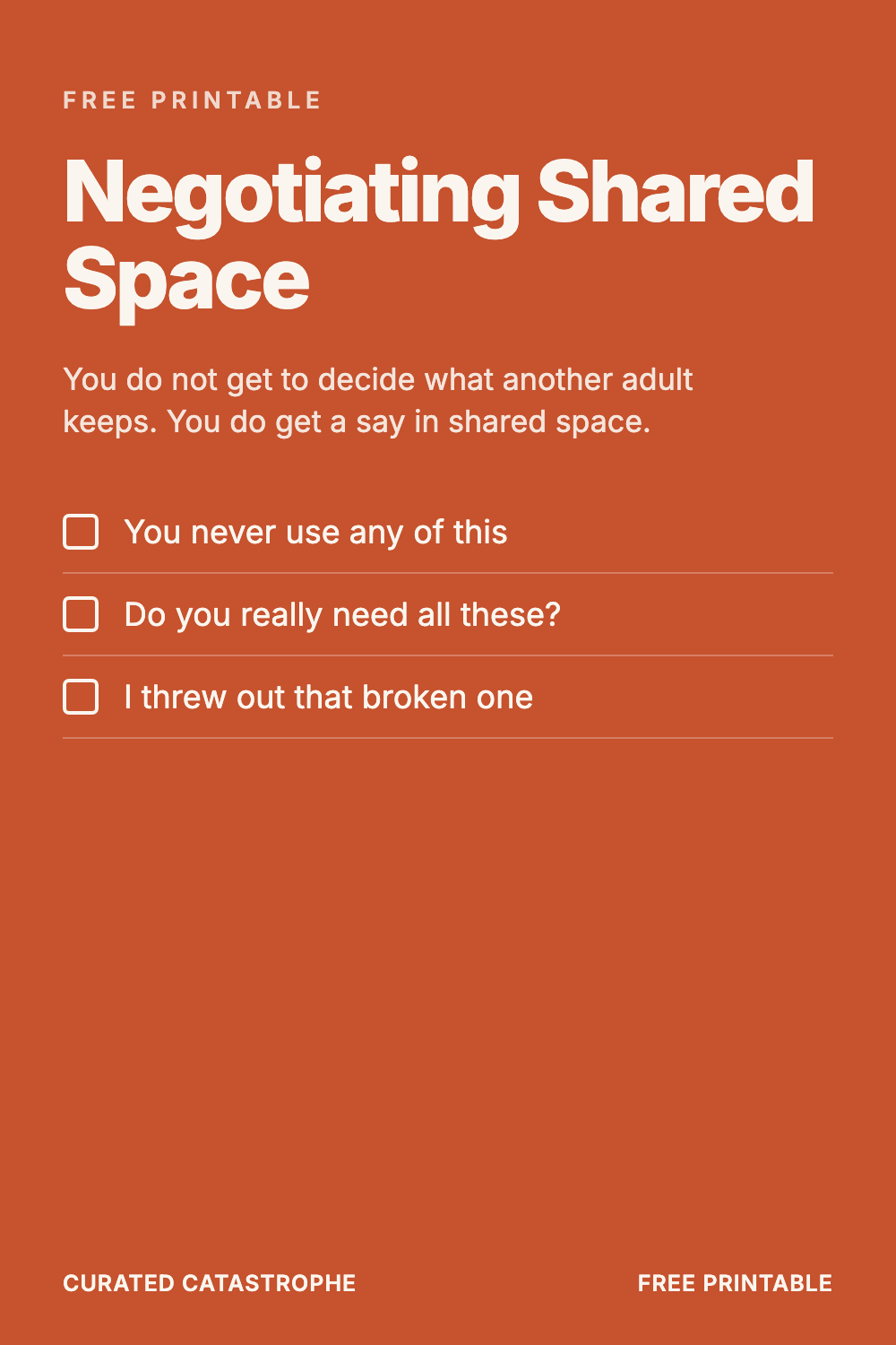 Negotiating Shared Space
