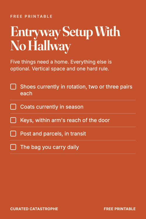 Preview of the Entryway Setup With No Hallway printable