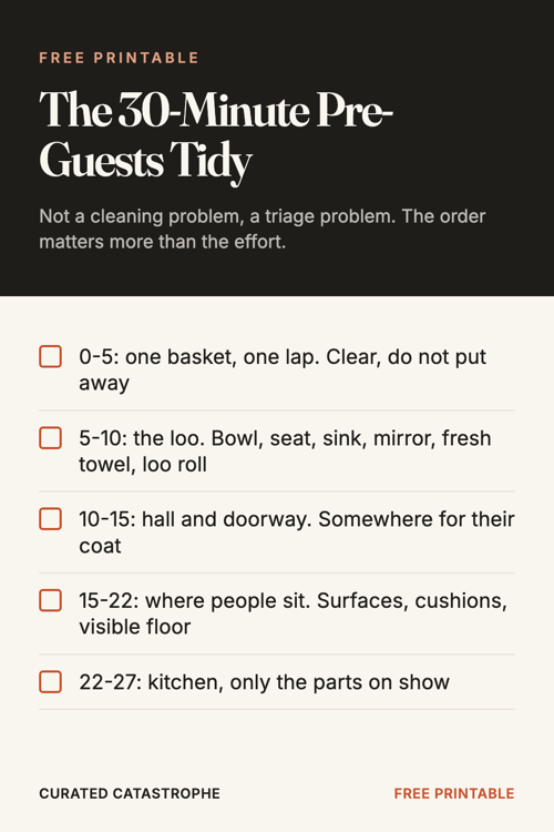 Preview of the The 30-Minute Pre-Guests Tidy printable