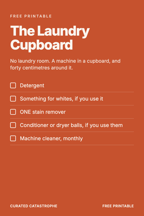 Preview of the The Laundry Cupboard printable